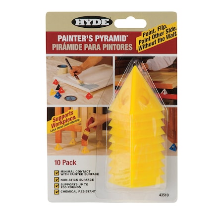 Hyde Hyde 2-1/2 in. W Yellow Plastic Painter's Pyramid Work Supports 43510